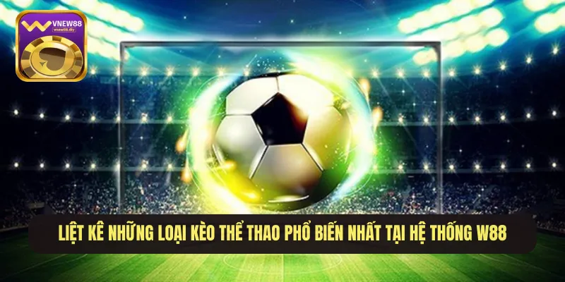 Liệt kê những loại kèo thể thao phổ biến nhất tại hệ thống W88